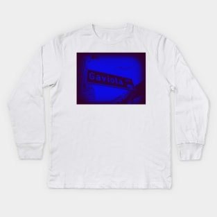 Gaviota Avenue BLU PURP, Long Beach, CA by Mistah Wilson Kids Long Sleeve T-Shirt